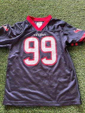 NFL Houston Texans #99 Youth Jersey Navy Blue & Red